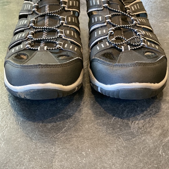 Mens Eddie Bauer Eastport black gray closed toes sandals size 13 - Picture 6 of 13